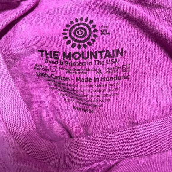 The Mountain Rainbow Butterfly Dreamcatcher Cotton T-Shirt Graphic Purple XL NEW - Picture 4 of 5